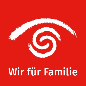 Das Logo der FBSen. Man sieht eine weiße Spirale auf rotem Grund, darunter die Wörter 